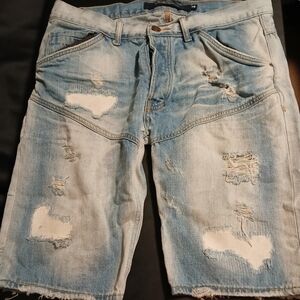 Men Play Cloths Size 34 Light Blue Jean Short